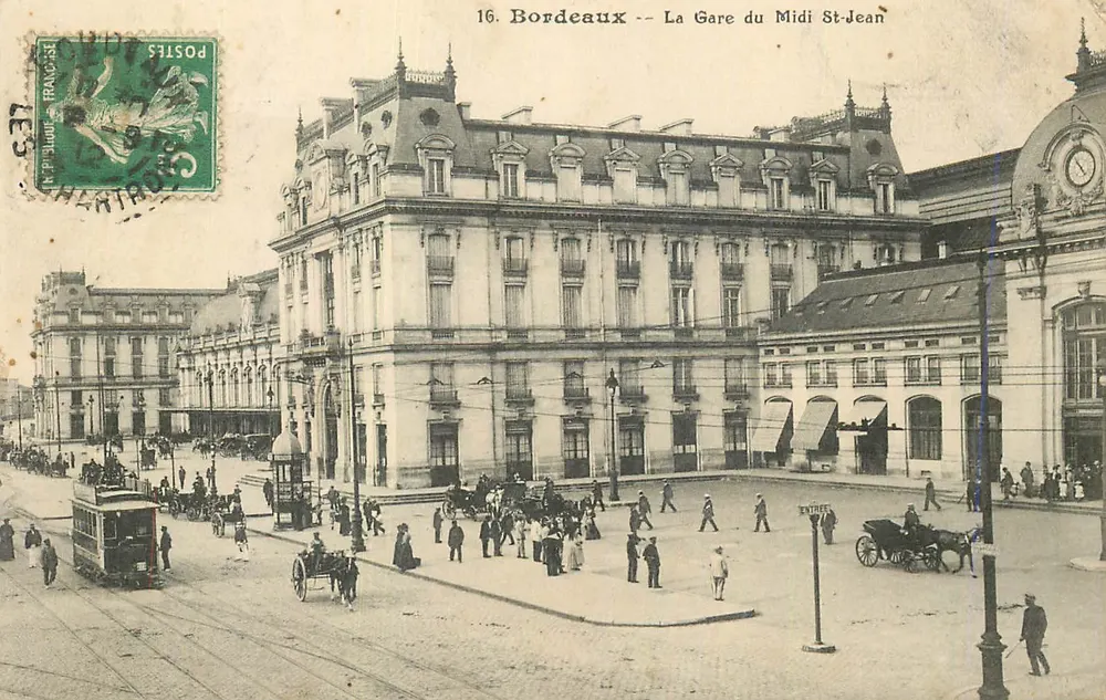 Bordeaux — A Estação do Meio-dia Saint-Jean — Michel & Forgel - Frente