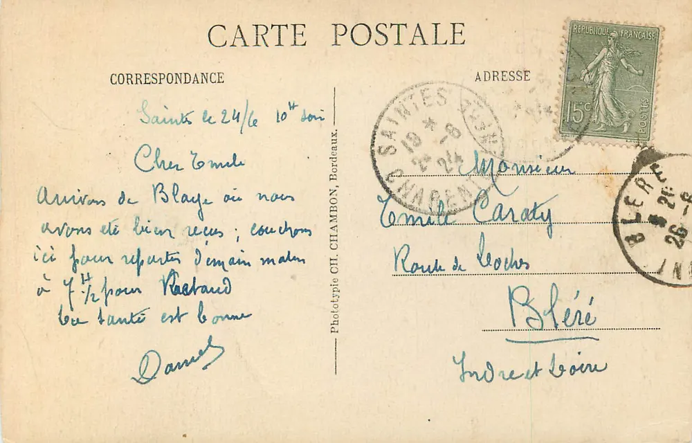 Bordeaux — Colunas Rostrais — C.B. - Verso