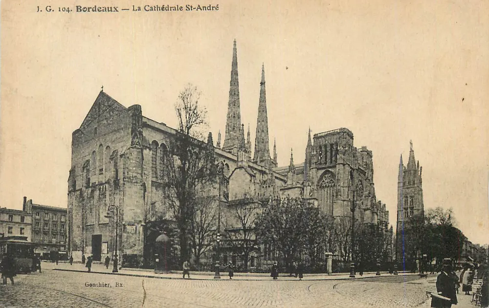 Bordeaux — A Catedral de São André — Gonthier, Bx, n° J.G. 104 - Frente