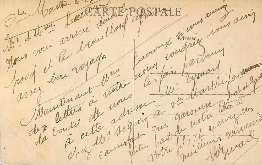 Bordeaux — A Catedral de São André — Gonthier, Bx, n° J.G. 104 - Verso