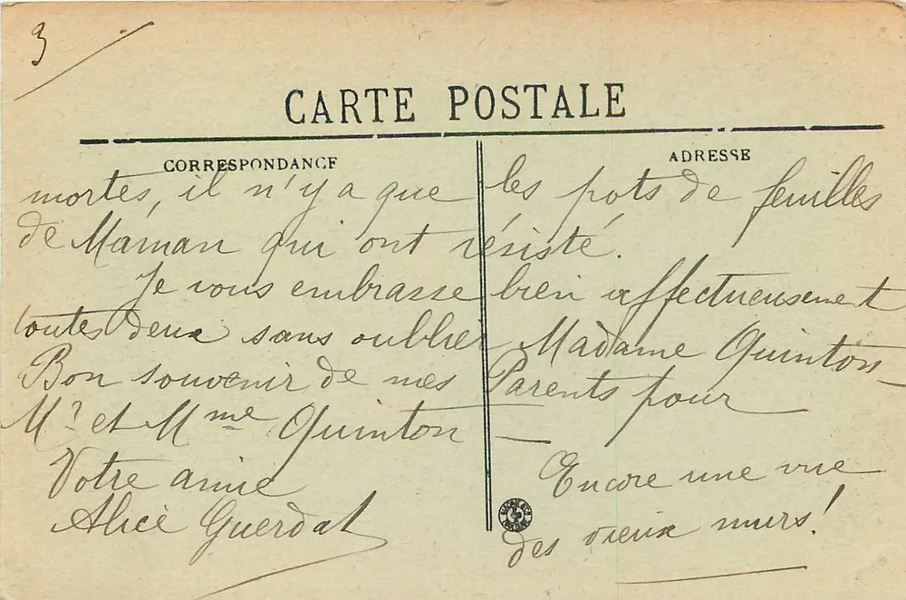 Bordeaux — Ruínas do Palácio Gallien — BR - 59 - Verso