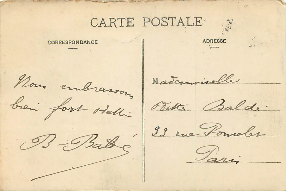 Bordeaux - Grosse Cloche — Marcel Delboy, fototipo, n°21 - Achterkant