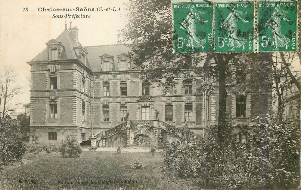 Chalon-sur-Saône (S.-et-L.) — Subprefeitura — Edição Neurelles Galeries - Chalon - Frente