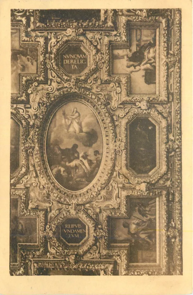 Palazzo Ducale — Teil der Decke des Colleges — Verlag A. Brisichel, Nr. 35G22 - Vorderseite