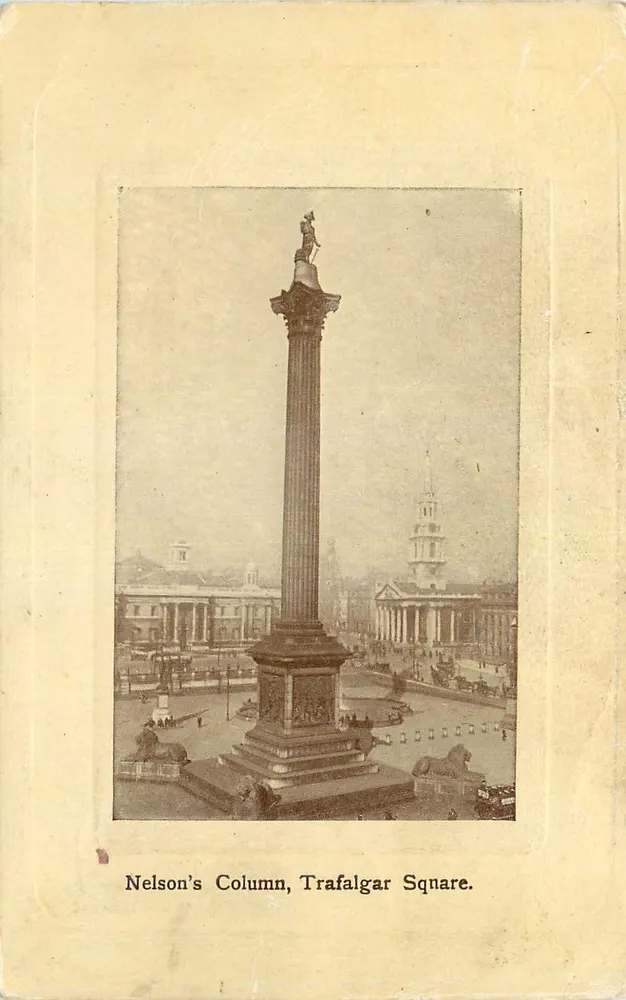 Nelson's Column, Trafalgar Square — Serie E. L. P. Co. - Voorkant