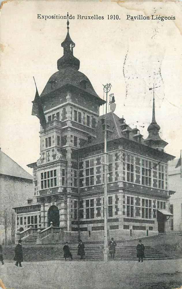 브뤼셀스 1910년 전시회 — 릴 푸빌론 — 출판사 미상 - 앞면