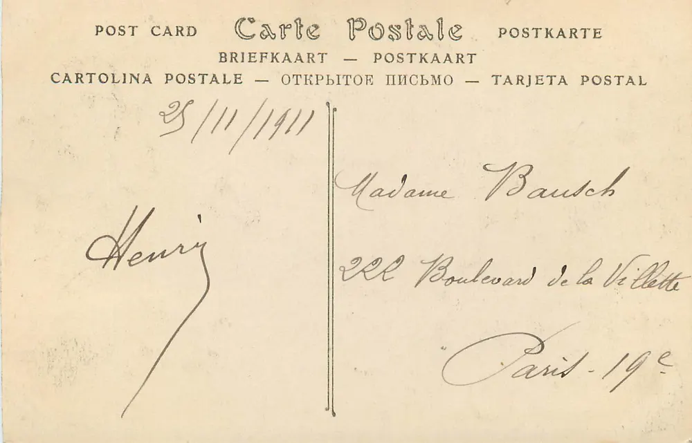 Biarritz — Villa Belza und die Pyrenäen — unbekannter Verlag, Nr. 426 - Rückseite