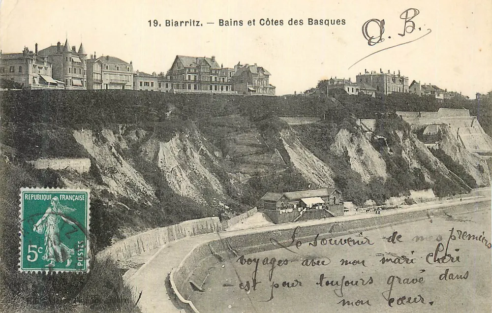 Biarritz — Banhos e Costas dos Bascos — Editor não identificado, n° 19 - Frente