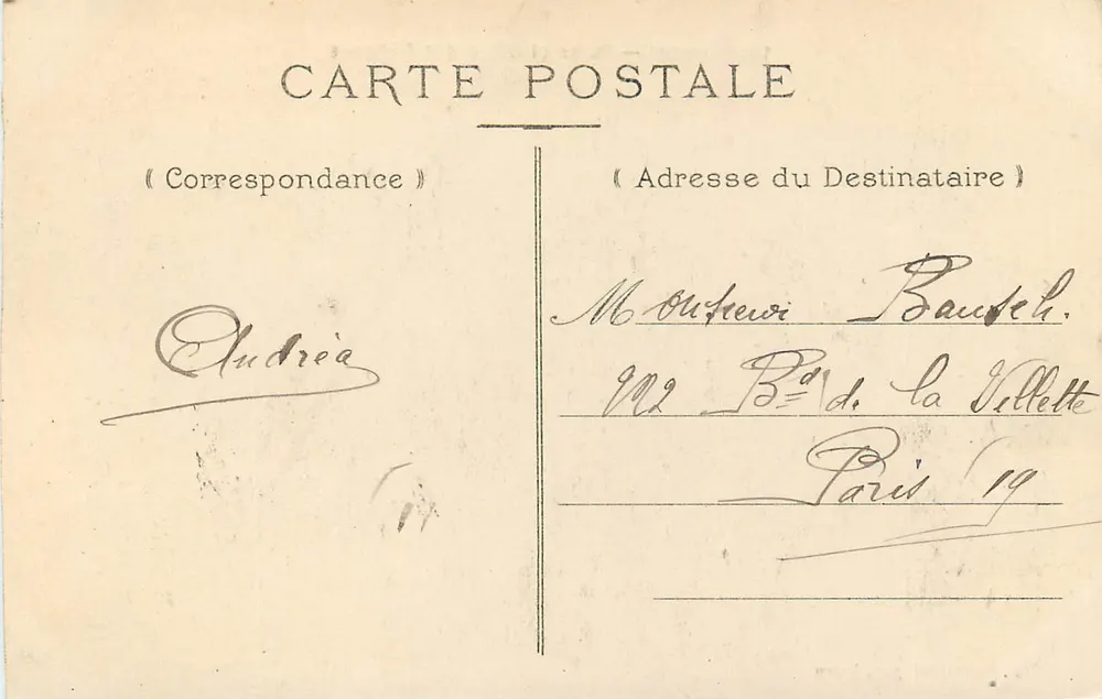 Biarritz — Banhos e Costas dos Bascos — Editor não identificado, n° 19 - Verso