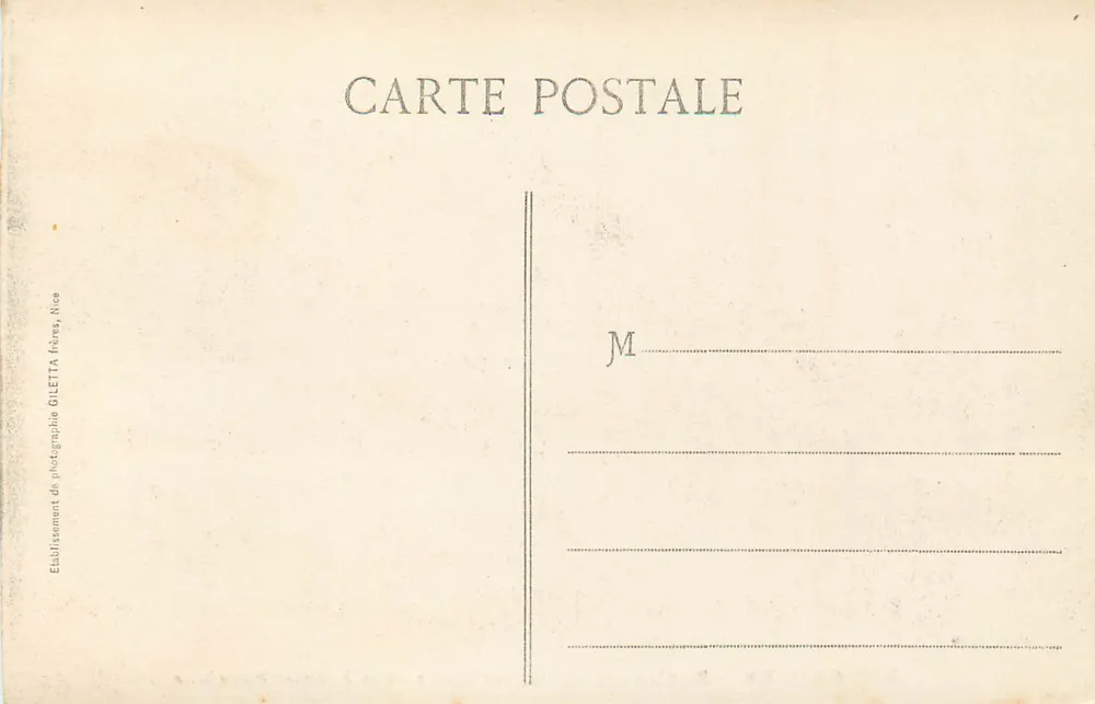 CANNES — Boulevard de la Croisette et le Mont-Chevalier — Édition Giletta, n° 403 - Verso