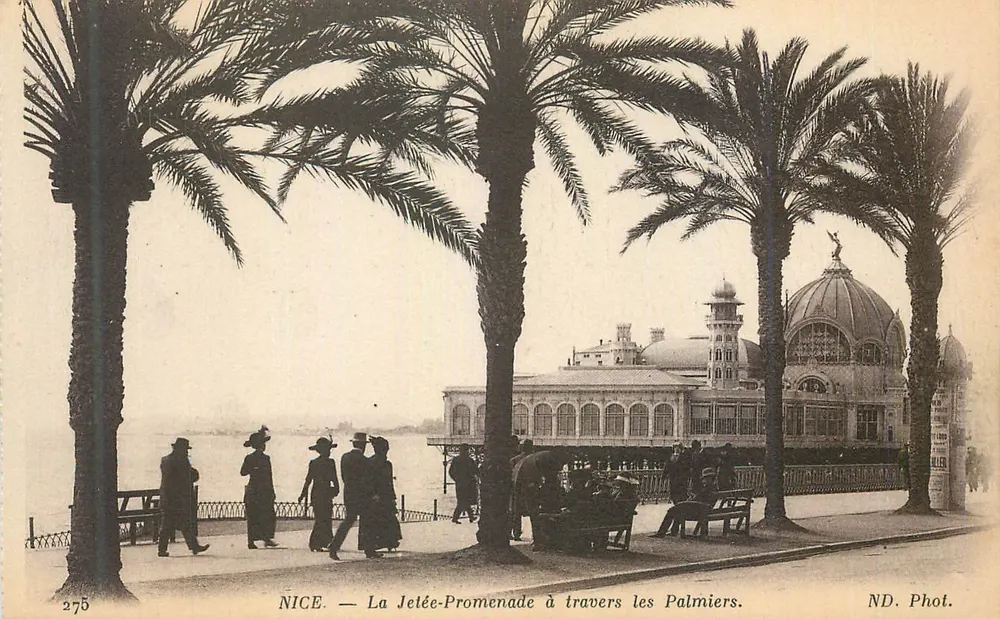 Nice — La Jetée-Promenade à travers les Palmiers — ND. Phot. n°2775 - Recto