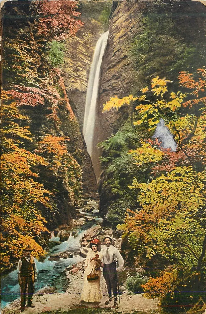 Cascata di Rescia bei Osteno — Lago di Lugano — S.A. Edizioni Colortype-Lugano n°7163 - Vorderseite