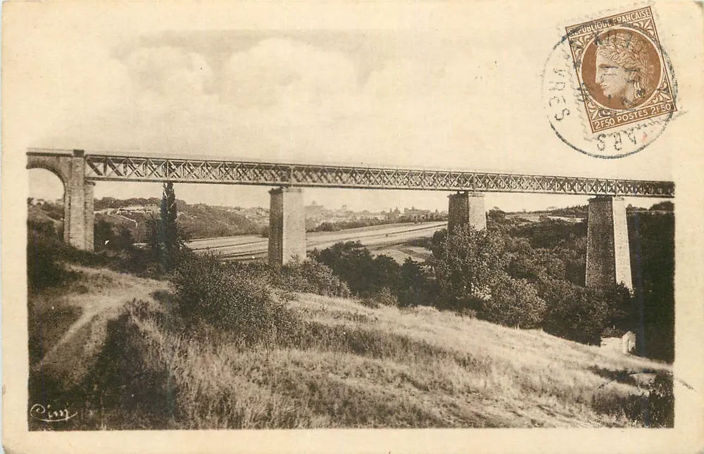 Viadukt der Eisenbahn nach Thouars — von Eiffel gebaut — Verlag Cimy - Vorderseite