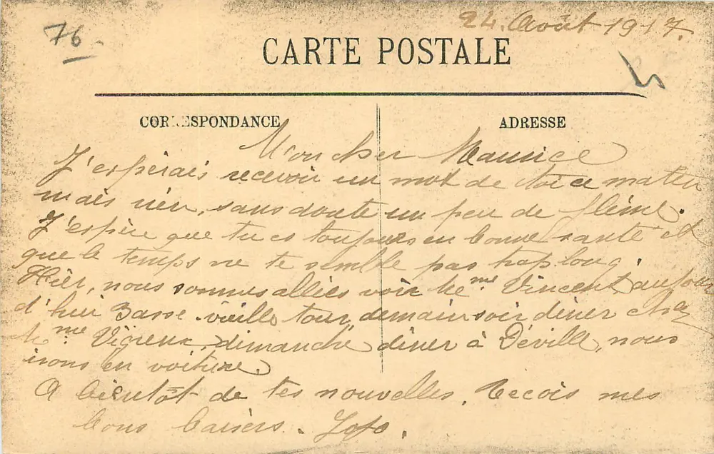 ROUEN — A Prefeitura — LL. — n° 164 - Verso
