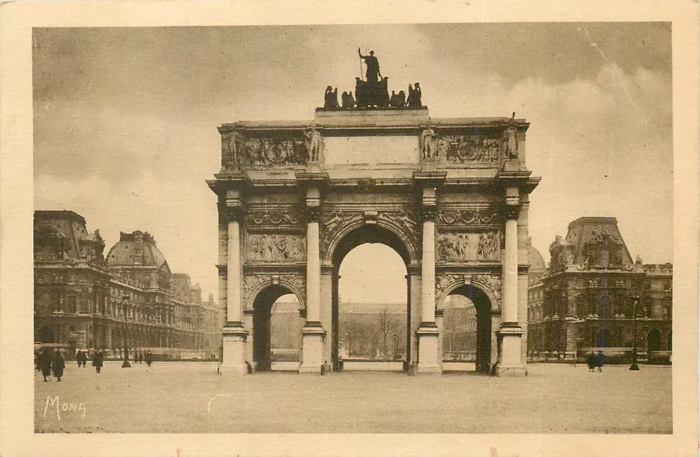 Arc de Triomphe du Carrousel — Das Louvre — Mona - Vorderseite