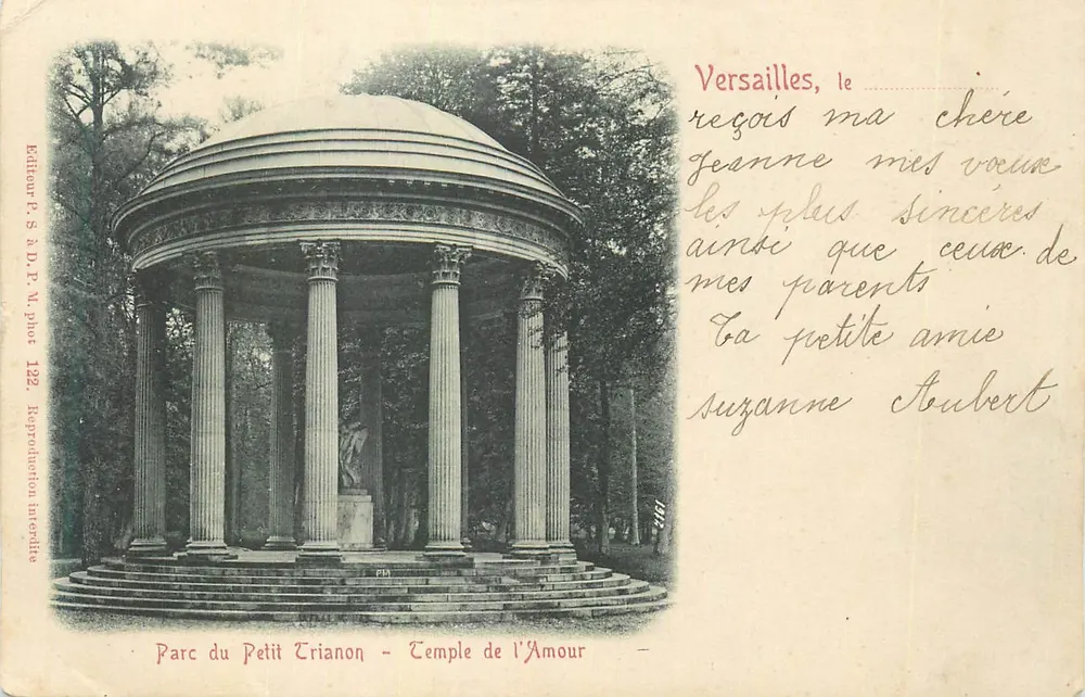 Versailles, Park des Petit Trianon — Tempel der Liebe — Verlag P. S. à D. P. N. phot. 122 - Vorderseite