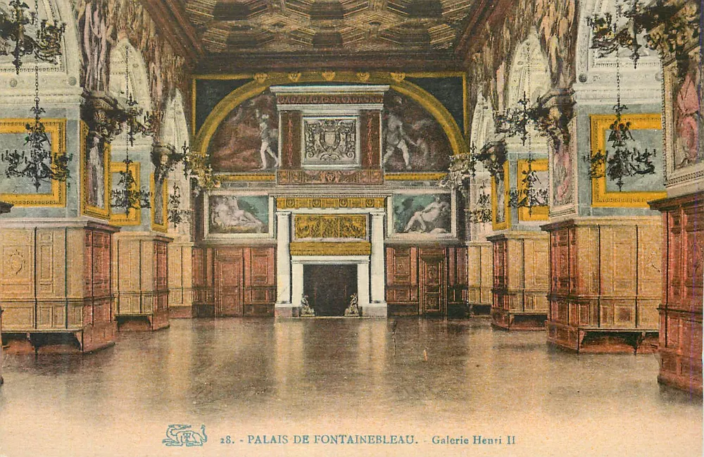 Palast von Fontainebleau — Galerie Henri II — Unbekannter Verlag, Nr. 28 - Vorderseite