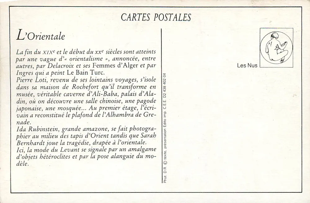 L'Orientale — Ida Rubinstein — PC Paris 1603 - Rewers