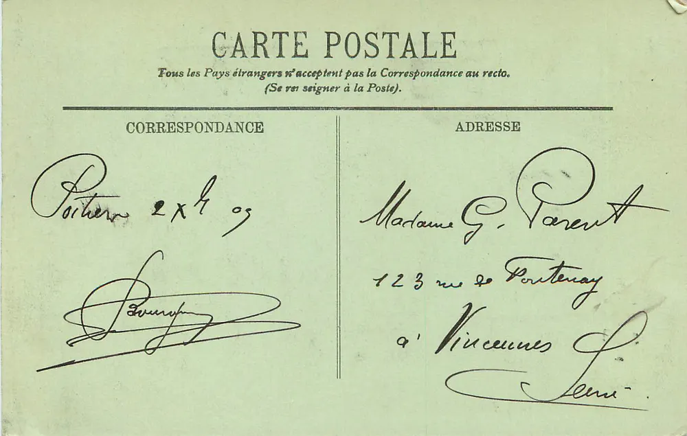 Poitiers — Escalier de l'Hôtel de Ville — LL. n° 123 - Verso