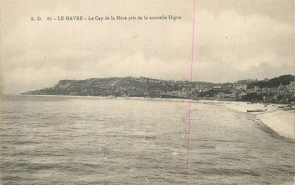 Le Havre - Der Kap La Hève von der neuen Digue aus - Vorderseite