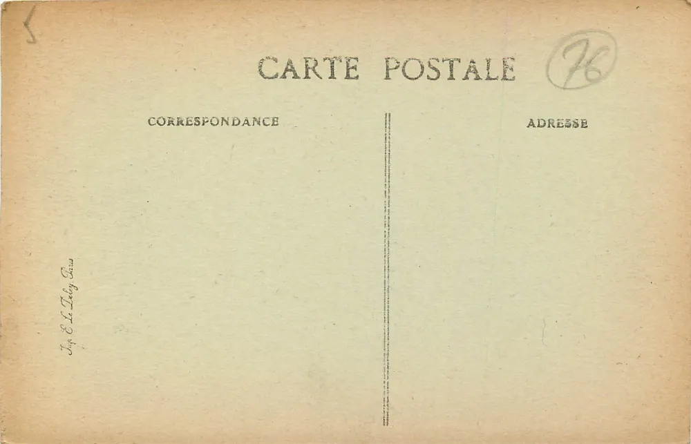 Rouen — Fontäne Sainte-Marie und Rue de la République — ELD - Rückseite