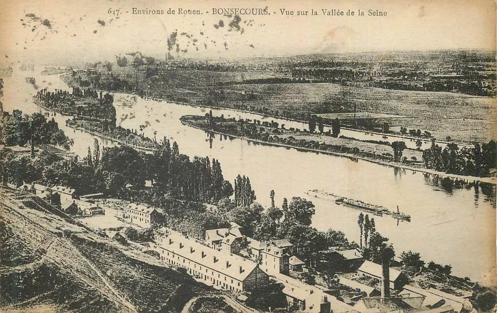 Um Rotten - Bonsecours - Ansicht der Seine-Tal - Vorderseite