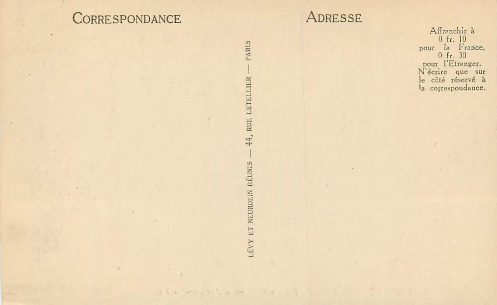 Le Pic du Midi vu d'Artigues — HAUTES PYRÉNÉES — L.L. n°148 - Verso
