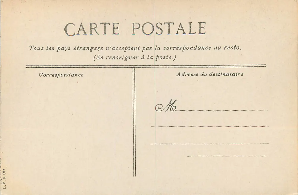 Monte Santo-Mihiel — O Claustro — L.V. & Cie, n° 779 - Verso