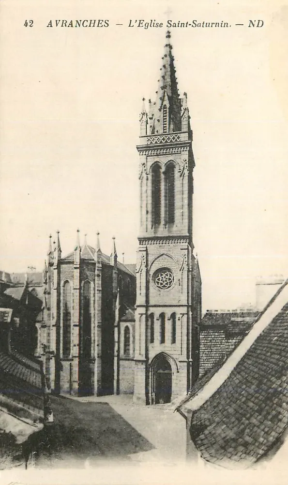 Avranches — Kościół Świętego Saturnyna — ND - Awers