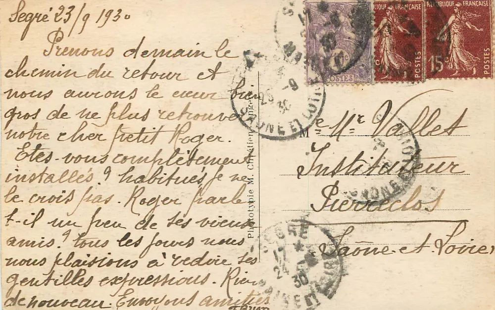 Angers — Jardim do Mail — L. V. fot. - Verso