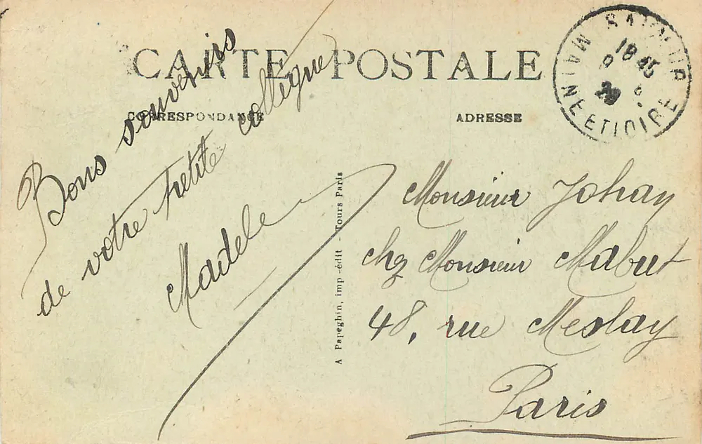 Saumur (M.&L.) — Vue générale sur la Loire — A.P. - Verso