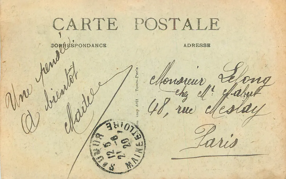 Saumur (M.&L.) — Le Pont et l’Île Joffard — A.P. - Verso