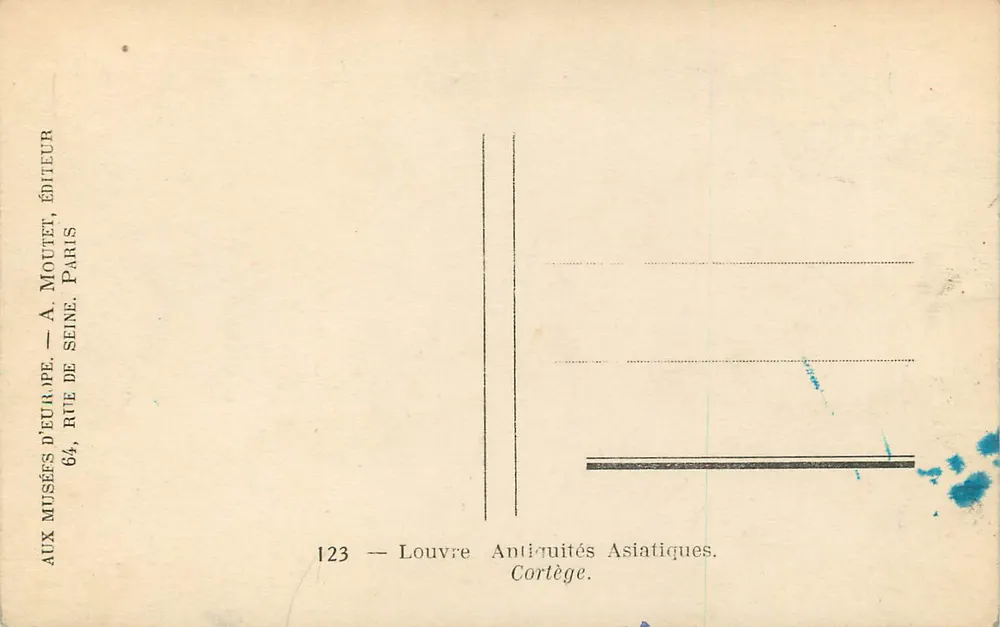 Cortège — Musées d'Europe — Série 123 - Verso