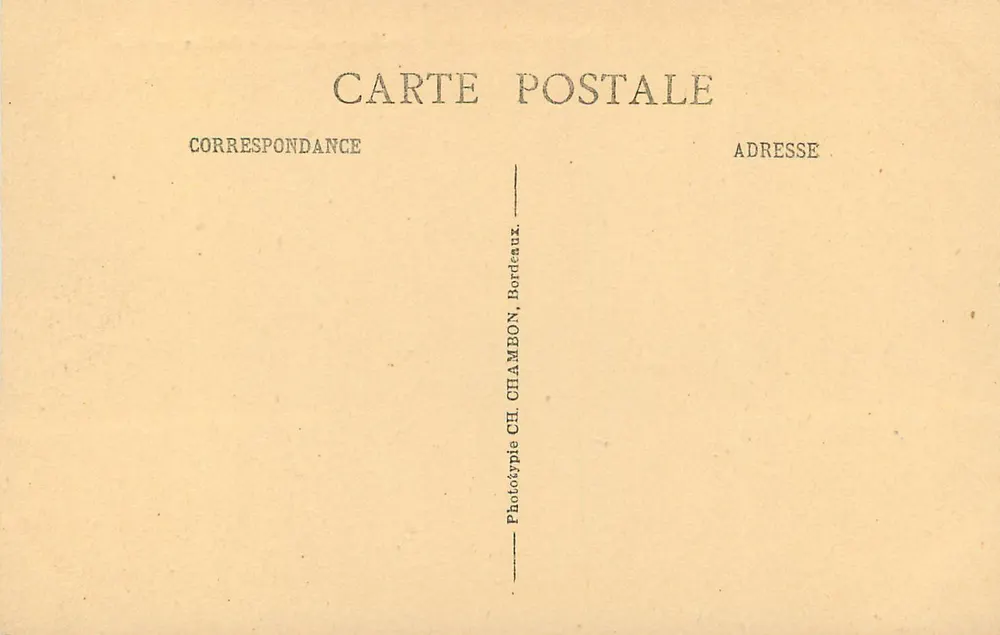 Bordeaux — Les Ruines du Palais-Gallien — C.B. - Verso