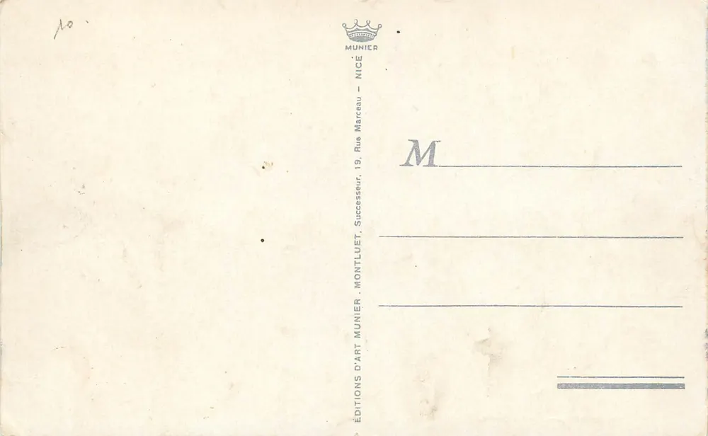 NICE — Promenade des Anglais — Munier - Verso