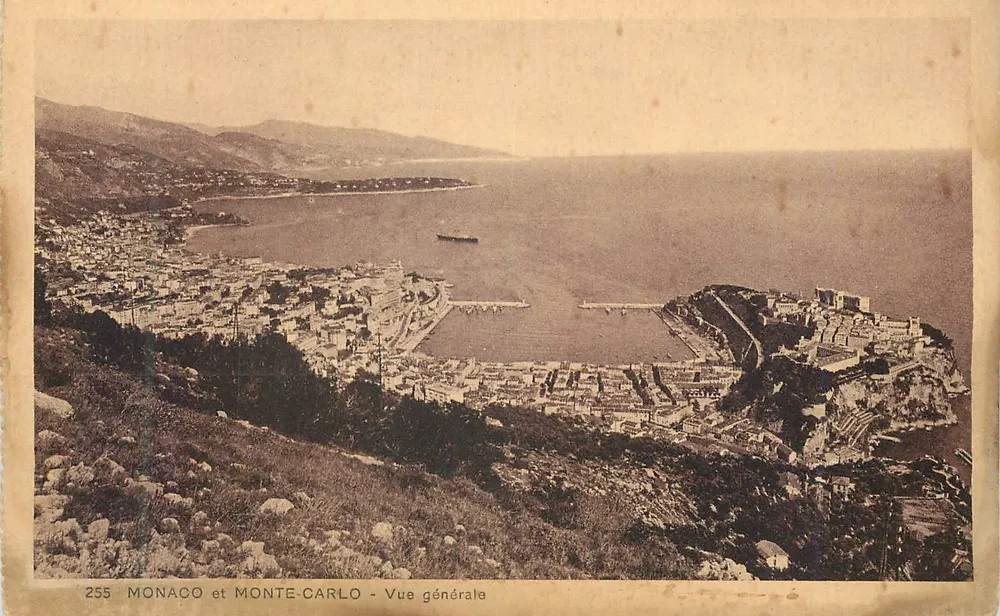 Monaco en Monte-Carlo - Algemene uitzicht — n° 255 — Uitgave Madame Gonod, Monte-Carlo - Voorkant