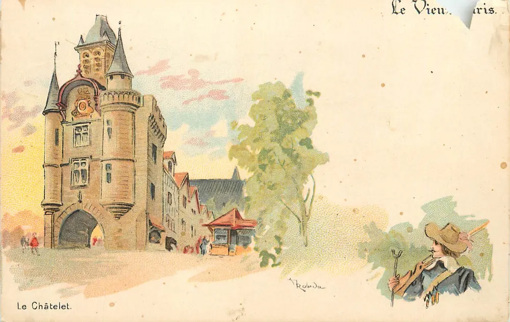 Le Châtelet — Paris — publisher Robida, series number not visible - Front