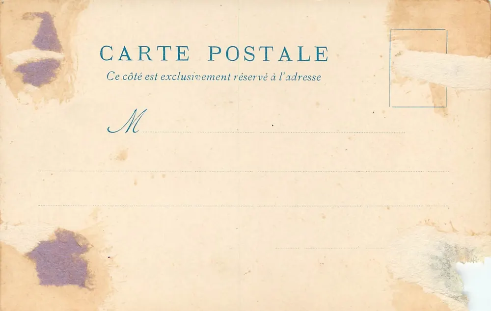 Der Wachoffizier — Weltausstellung 1900 — Alt-Paris - Rückseite