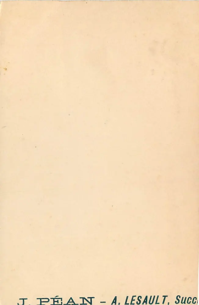 Vista da cidade fortificada — J. Péan - A. Lesault, Succ. - Verso