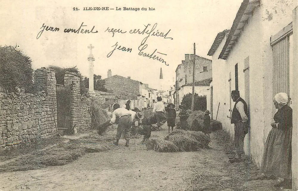 Ilha de Ré — O Batimento do trigo — E. L. D. - Frente