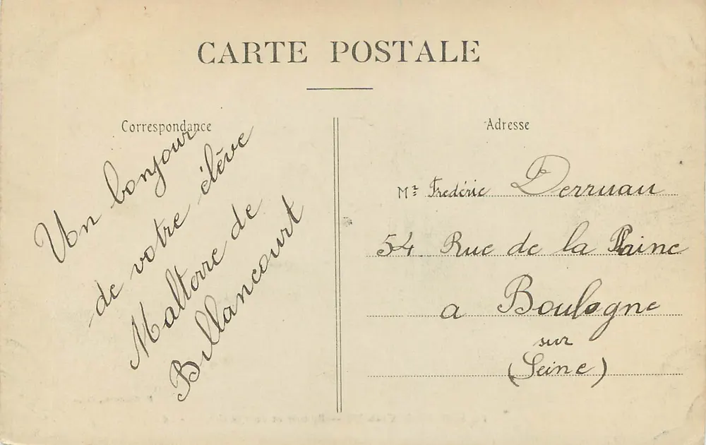 Bois de Boulogne — Restaurant du Pré Catelan — La Façade — F. Marmuse, Paris - Rückseite