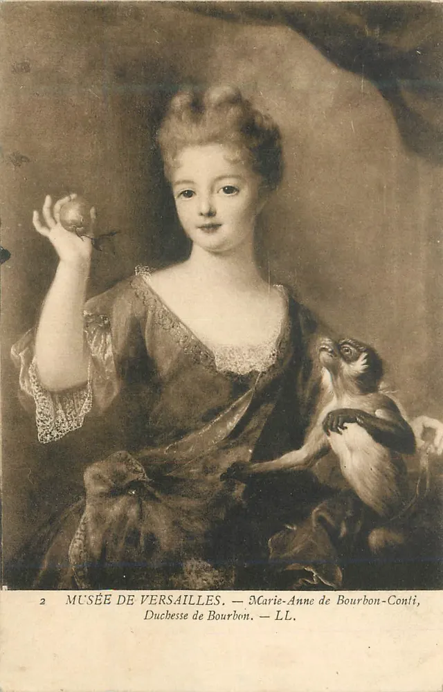Musée de Versailles — Marie-Anne de Bourbon-Conti, Duchesse de Bourbon — LL. - Recto
