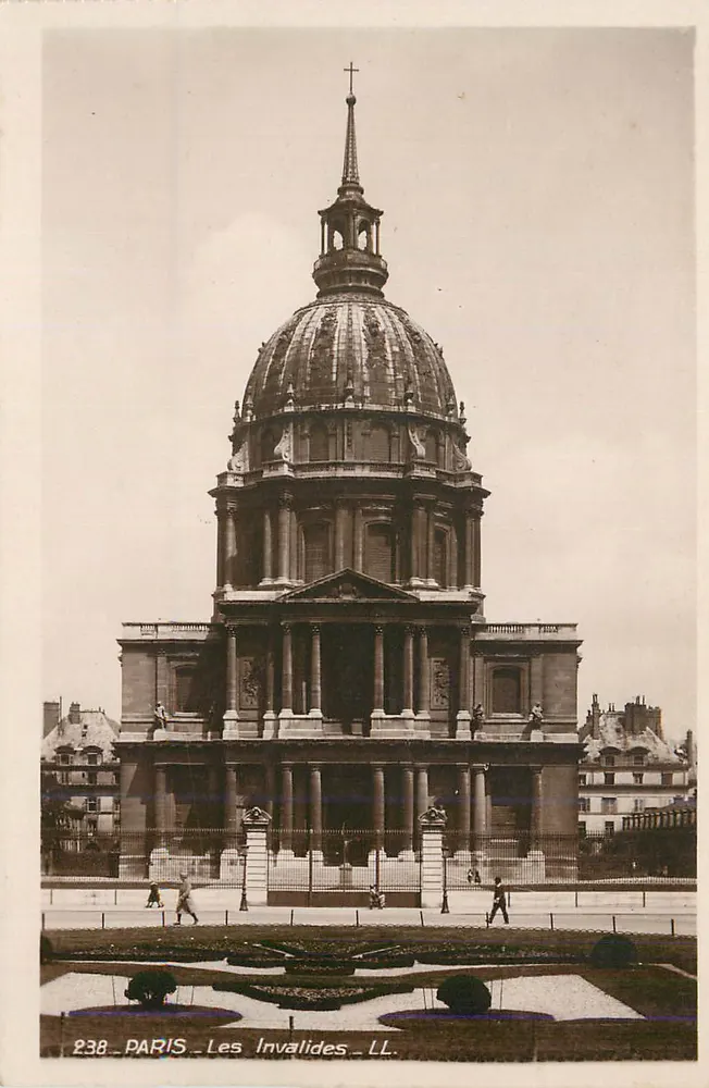 Paris - Os Invalidos — editor LL. n° 238 - Frente