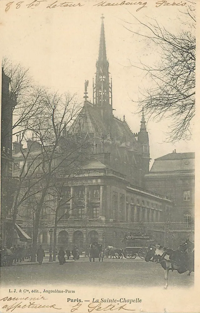 A Santa Capela — Paris — L. J. & Cie, editora, Angoulême-Paris - Frente
