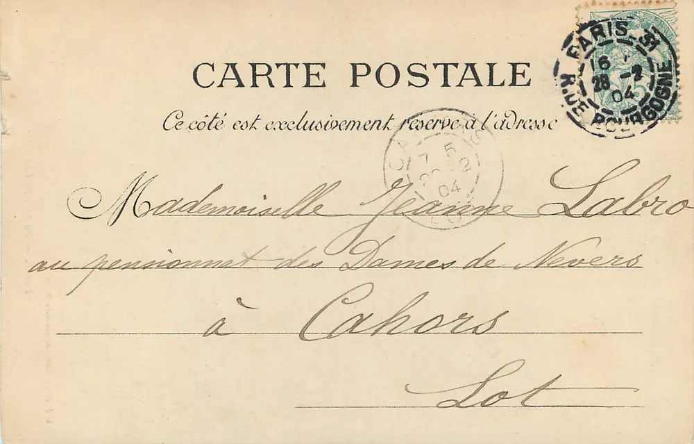 A Santa Capela — Paris — L. J. & Cie, editora, Angoulême-Paris - Verso