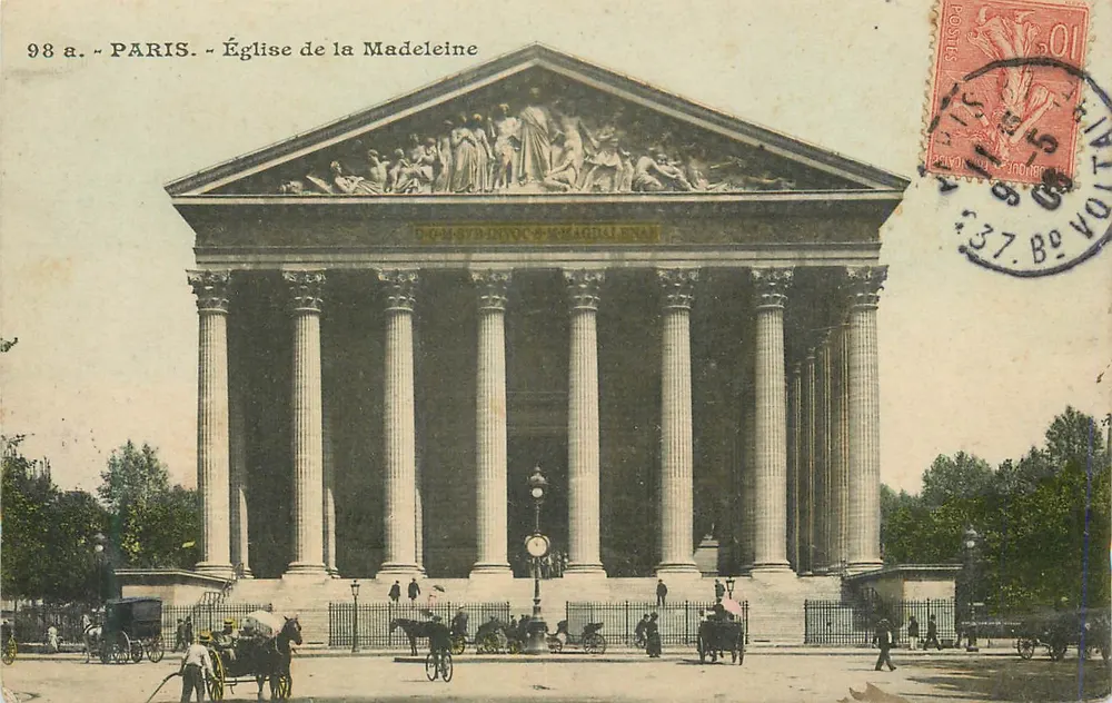 Paris - Igreja da Madeleine — editor anônimo, n° 98 a - Frente