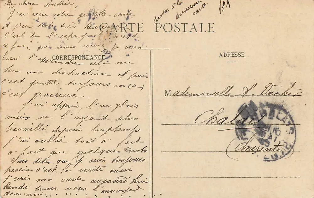 Paris - Igreja da Madeleine — editor anônimo, n° 98 a - Verso