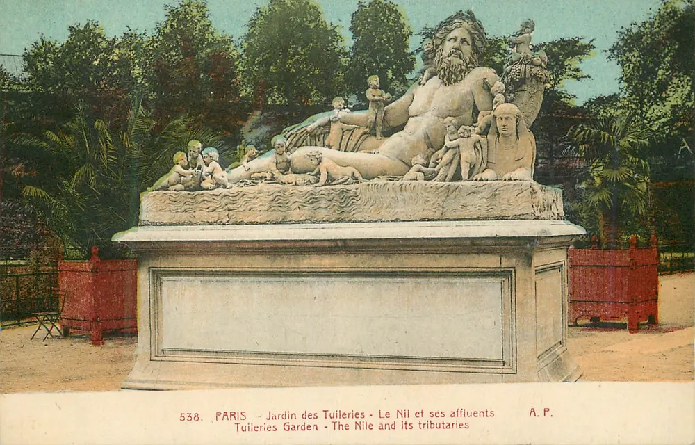 Paris - Jardin des Tuileries - Der Nil und seine Zuflüsse — A.P. n°538 - Vorderseite