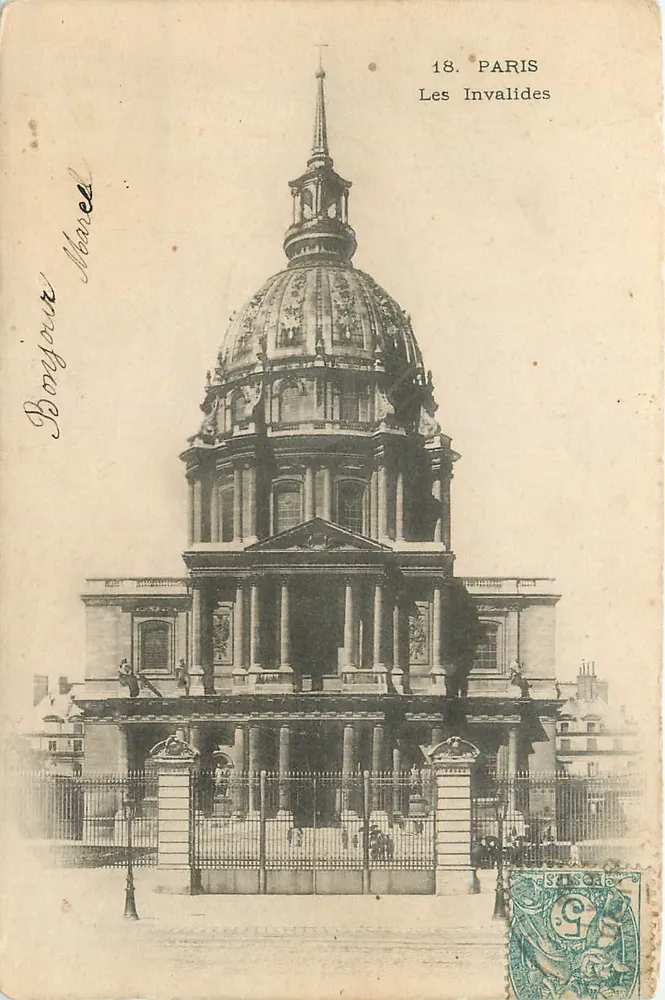 Les Invalides — Paris — editor Borgaut & Marcel, n°18 - Frente
