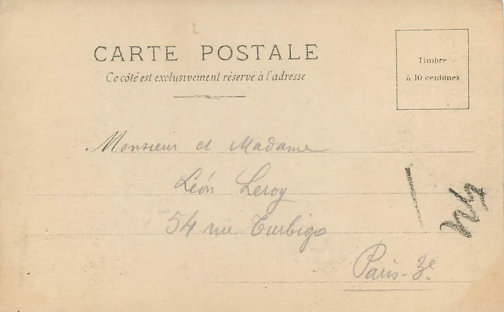 Pierrefonds — Galerie et escalier d'honneur — C. Héloïg, série n°405 - Verso